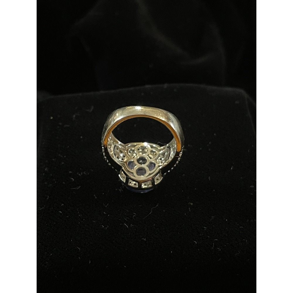 JTV FZN 9.25 Sterling Silver Purple Tanzanite CZ Ring Size 5 - Picture 11 of 11